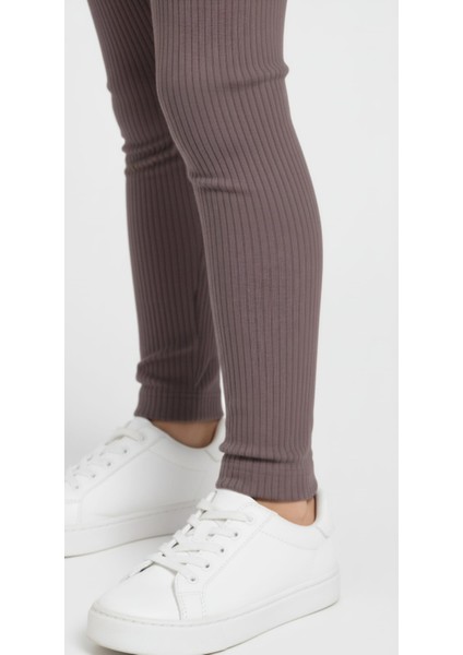 Kız Çocuk Pamuklu Likralı Şardonlu Mevsimlik Tayt modelleri