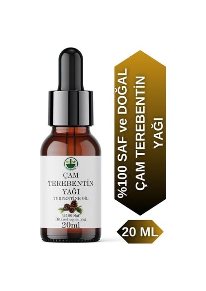 Çam Terebentin Uçucu Yağı 20 ml – %100 Saf & Doğal