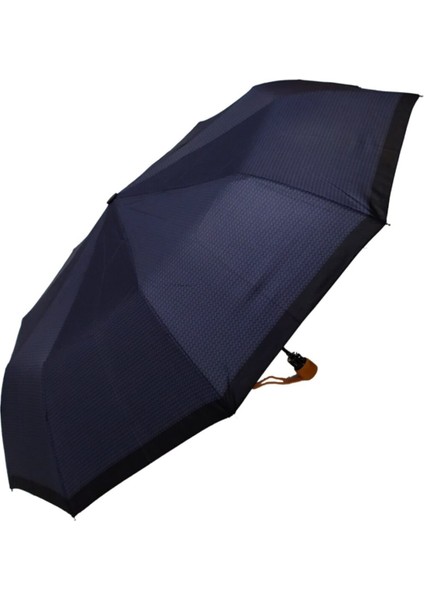 Lacivert Yarı Otomatik Şemsiye, Şık ve Pratik Koruma Sağlar