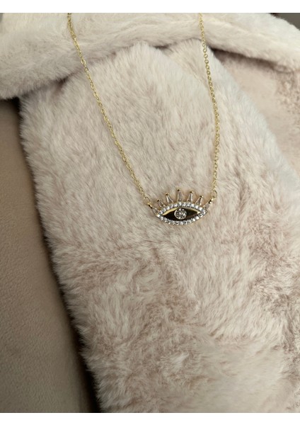 14K Altın Kaplama Göz Kolye