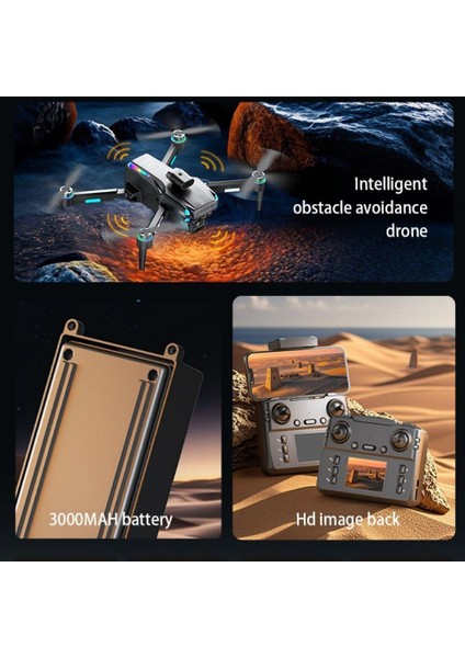 D9 Drone,fırçasız Motorlu,90° Elektrikli Kamera, Tek Tuş Kalkış–iniş LED Işıklı 4K Akıllı Drone modelleri