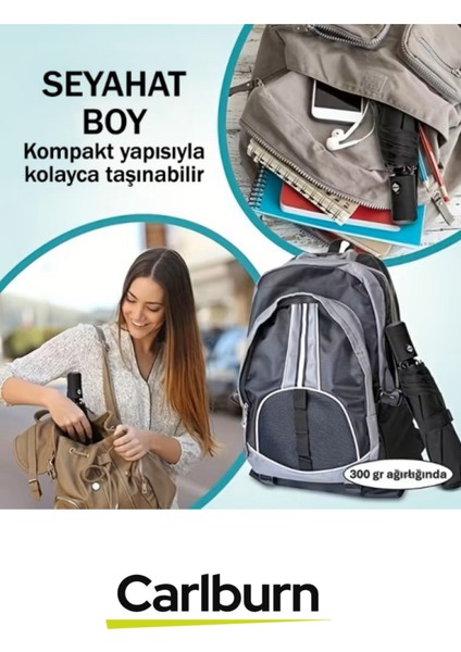 Bordo Kompakt Su Geçirmez ve Rüzgar Korumalı 8 Telli Otomatik Şemsiye indirimleri