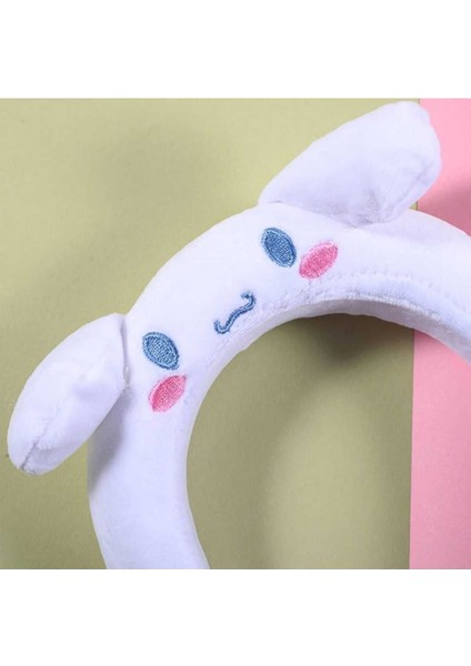 Sanrio Kawai Cinnamoroll Karakterli Peluş Taç Sevimli 3D Işlemeli Hediyelik Cinnamorol