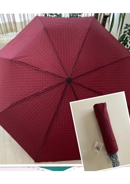 Bordo Otomatik Açılır, Rüzgar ve Ters Dönmeye Dayanıklı Şemsiye