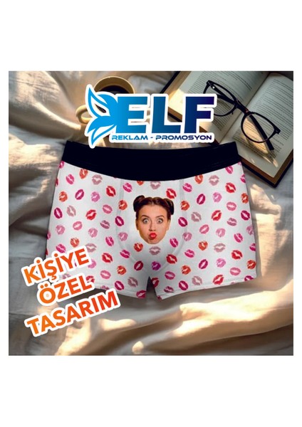 Kişiye Özel Basklı Boxer Fotoğraflı