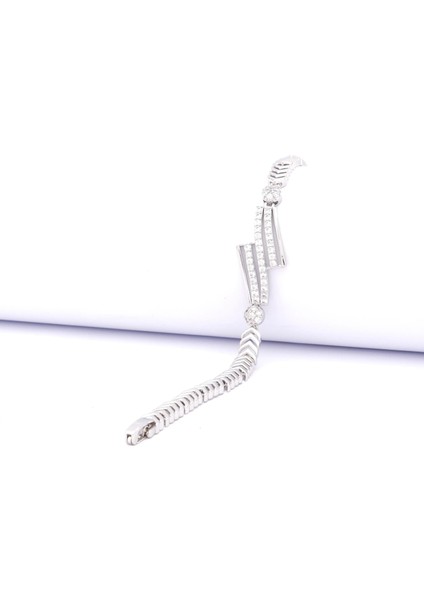 316L Çelik Zirkon Taşlı Kadın Bileklik BLK-1033