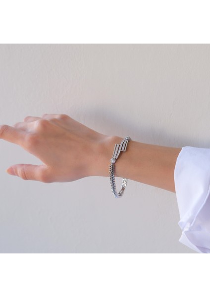 316L Çelik Zirkon Taşlı Kadın Bileklik BLK-1033 modelleri