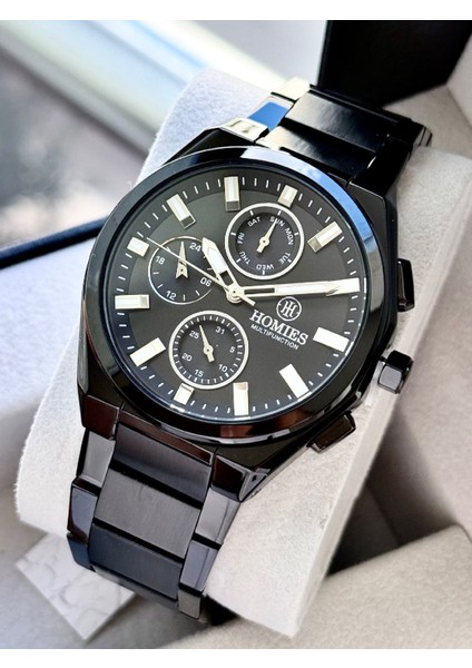 Multifonksiyon Erkek Kol Saati 3 Atm Siyah Renk Bileklik Hediyeli HMSK491 fiyatları