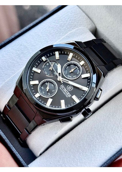 Multifonksiyon Erkek Kol Saati 3 Atm Siyah Renk Bileklik Hediyeli HMSK491 modelleri