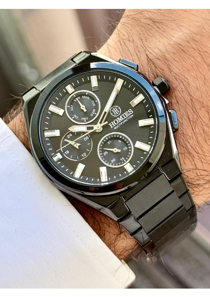 Multifonksiyon Erkek Kol Saati 3 Atm Siyah Renk Bileklik Hediyeli HMSK491 fırsatları