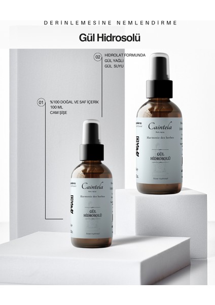 Gül Suyu 100 ml %100 Doğal ve Saf % Cildi Derinlemesine Nemlendirmeye Yardımcı fiyatları