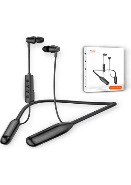 A20 Boyun Bantlı Askılı Bluetooth Kulaklık - 200 Saat
