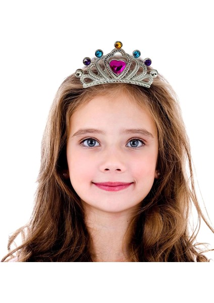 Buğz Gümüş Renk Taraklı Model Prenses Kraliçe Tacı 1 No 12X7 cm fiyatları