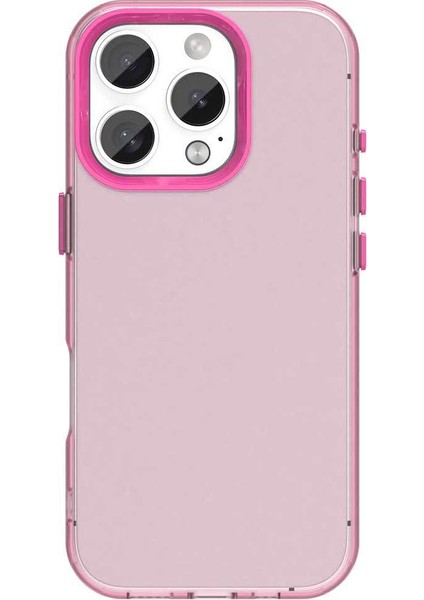 Iphone 16 Pro Max Uyumlu Kılıf Sararmaz Leke Tutmaz Buzlu Mat Renkli Soft Transparan Silikon Kapak