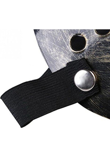 Buğz Jason Maskesi Hannibal Maskesi Metal Gümüş Renk 20X25 cm modelleri