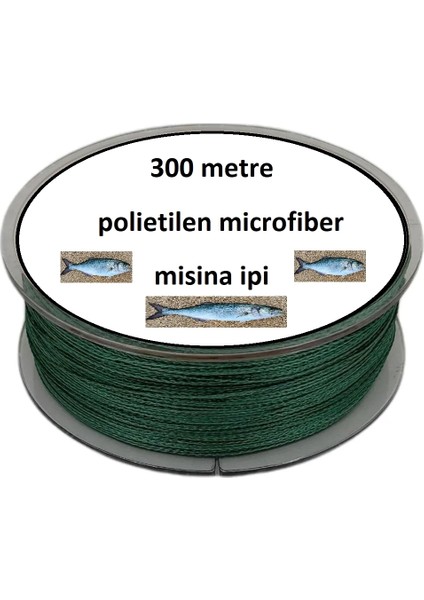 Buğz Misina 300M Polietilen Microfiber 2.0 Ip Misina Yeşil