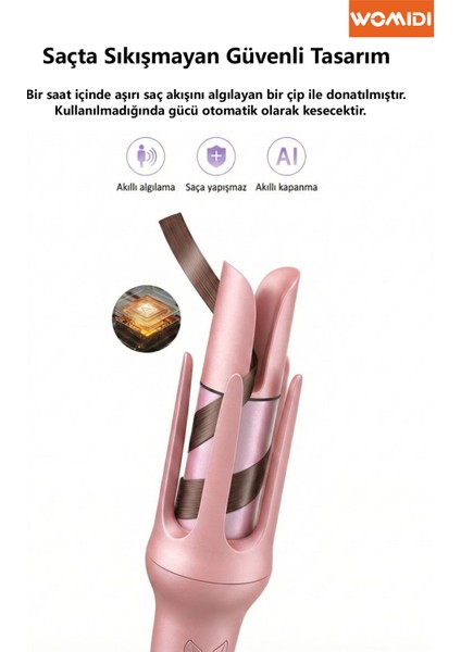 Otomatik Saç Maşası – Otomatik Bukle Yapıcı Saç Şekillendirici 10 Sn Hızlı Isınma , 170-220°C indirimleri