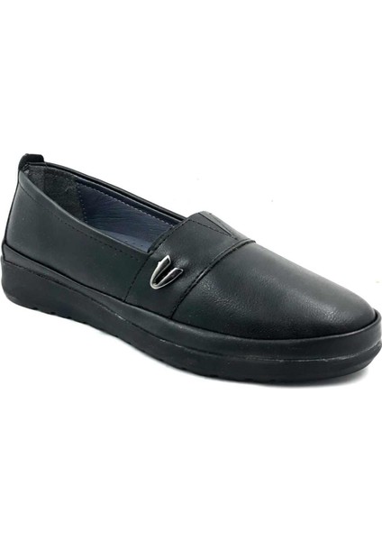 673388 Siyah Ortapedi Uyumlu Anne Ayakkabı