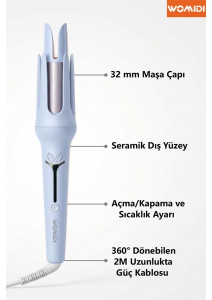Otomatik Saç Maşası – Otomatik Bukle Yapıcı Saç Şekillendirici 10 Sn Hızlı Isınma , 170-220°C