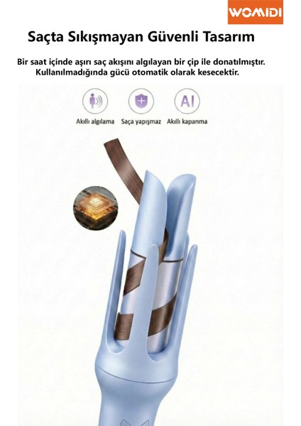 Otomatik Saç Maşası – Otomatik Bukle Yapıcı Saç Şekillendirici 10 Sn Hızlı Isınma , 170-220°C indirimleri