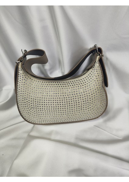 Modern Taşlı Omuz Çantası