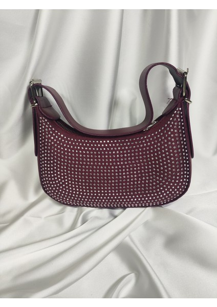 Modern Taşlı Omuz Çantası