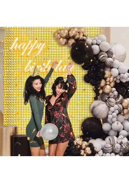 Buğz Ekstra Metalize Altın Renk Disko Dikdörtgen Kesim Kapı Perdesi Dekorasyon 1x2 Metre fırsatları