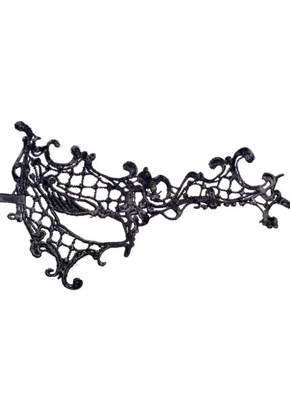 Buğz Dantel Tül Malzemeden Imal Sarı Renk Balo Parti Maskesi Venedik fırsatları