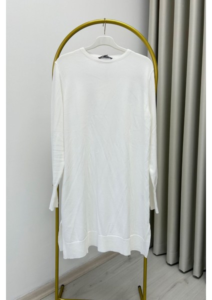 Noshe Soğuk Ip Merserize Kumaş Kol Ucu Gold Düğme Detaylı Kadın Tesettür Tunik indirimleri