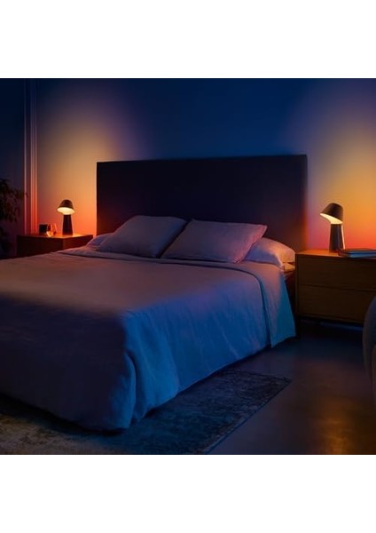 Hue Twilight Beyaz ve Renkli Ambiyans Masa Lambası, Siyah modelleri