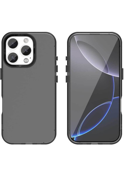 Iphone 16 Pro Max Uyumlu Kılıf Sararmaz Leke Tutmaz Buzlu Mat Renkli Soft Transparan Silikon Kapak