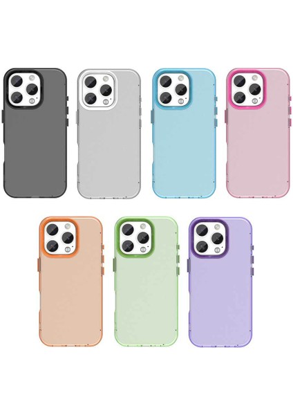 Iphone 16 Pro Max Uyumlu Kılıf Sararmaz Leke Tutmaz Buzlu Mat Renkli Soft Transparan Silikon Kapak indirimleri