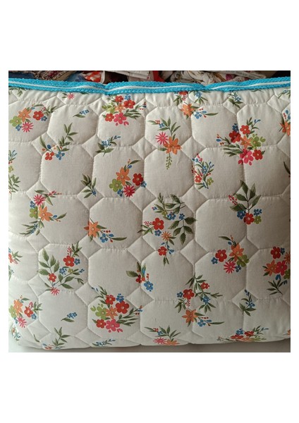 Tost Kapitone Ince Yorgan(Sürprizyastık)-(Bej Mine Çiçekli) fiyatları