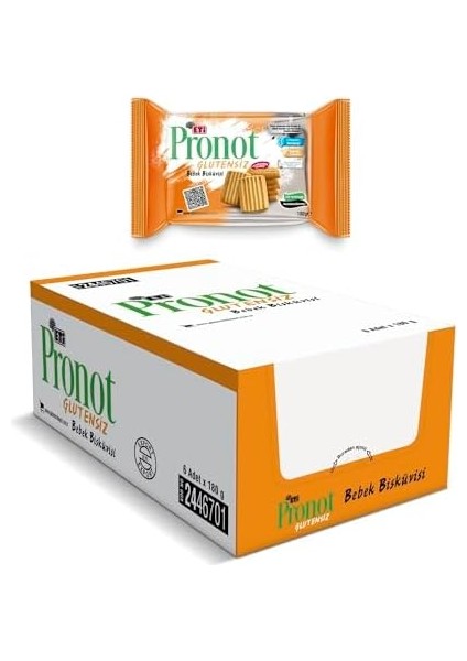 Eti Pronot Glutensiz Bebek Bisküvisi 180 G x 6 Adet modelleri