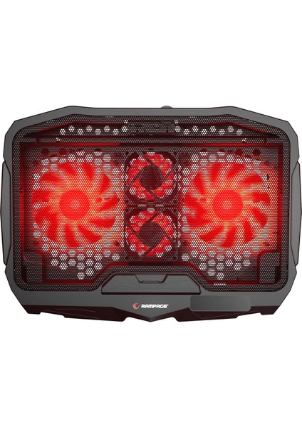 AD-RX34 X-Frame Siyah 4 Fanlı 9-17 Inç Notebook Soğutucu Stand