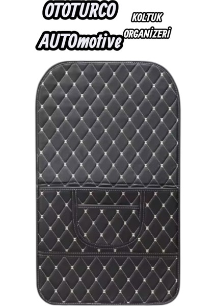 Araç Koltuk Arkası Ototurco Deri Organizer Sıyah