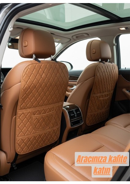 Araç Koltuk Arkası Ototurco Deri Organizer-Taba Renk fiyatları
