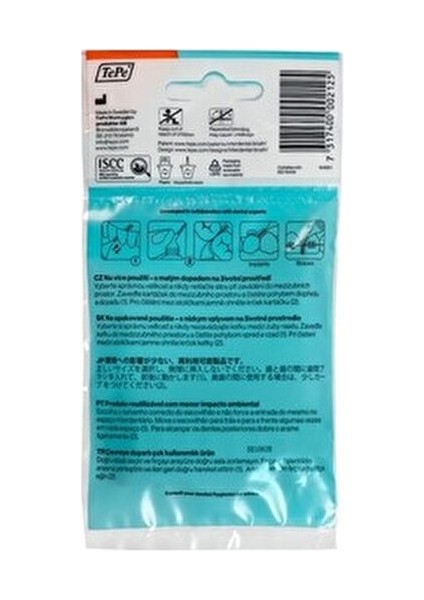 0.45 mm Turuncu Arayüz Fırçası 8'li İnterdental Temizlikte Yüksek Verimlilik indirimleri