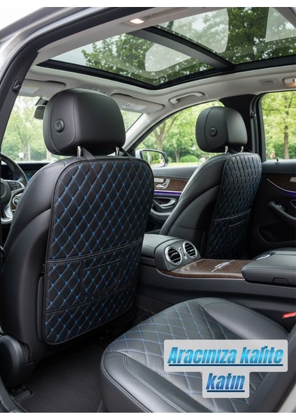 Araç Koltuk Arkası Ototurco Deri Organizersıyah-Mavi fiyatları