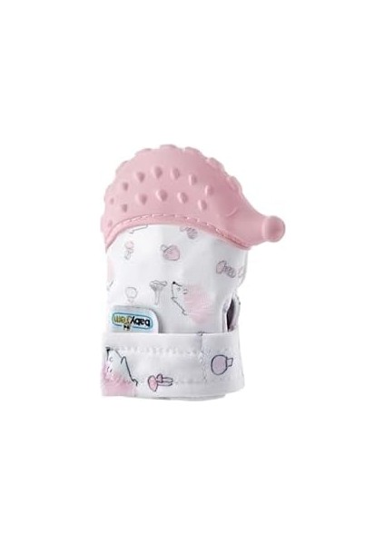 Babyjem Diş Kaşıyıcı Eldiven Kirpi Pembe