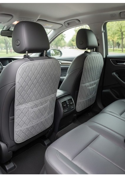 Araç Koltuk Arkası Ototurco Deri Organizer-Gri fiyatları