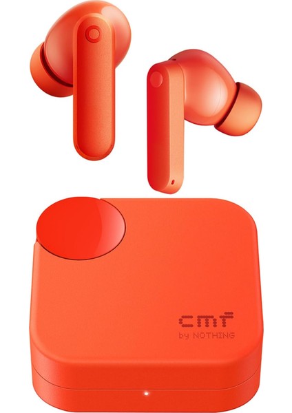 Cmf Buds 2A Kablosuz Kulaklıklar 2025 Yeni Aktif Gürültü Önleyici 42DB Hibrid Anc Bluetooth Kulaklıklar, Büyük Bas Için 12.4mm Dinamik Sürücü, 4 Mikrofon Temizle Aramalar,,, Turuncu