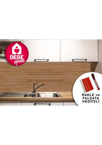 Ahşap Desenli Folyo, Mutfak, Dolap, Masa Kaplama Folyosu No: 6021