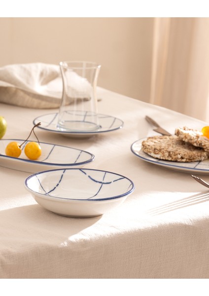 Azurine 26 Parça Kahvaltı Takımı - Mavi/beyaz modelleri