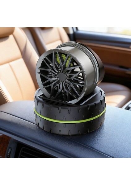 Güneş Enerjili Döner Lastik Araba Kokusu – Lastik Tasarım Parfüm & Koku Giderici