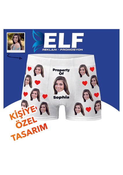 Kişiye Özel Basklı Boxer