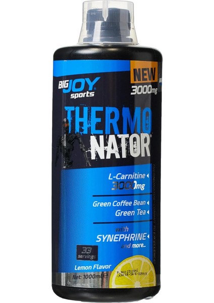 Bigjoy Thermonator Limon Likit, 1000ML Limon Aromalı