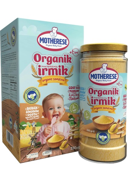 Motherese Organik Bebek Irmiği 330 gr - Motherese Organik Irmik 330 gr - Irmik 330GR fiyatları