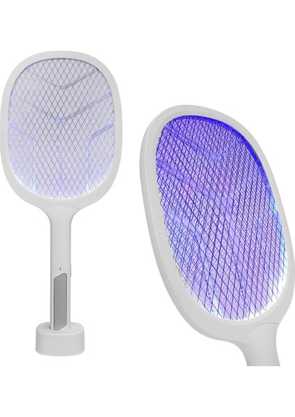 Güncelçarşı Type-C Şarjlı Uv Işıklı Sinek Raketi 1200MAH 3000V Çıkış Dik Durabilen Uv Mor Işıklı Elektrikli Raket Sinek Öldürücü, Asonic AS-A25 fiyatları