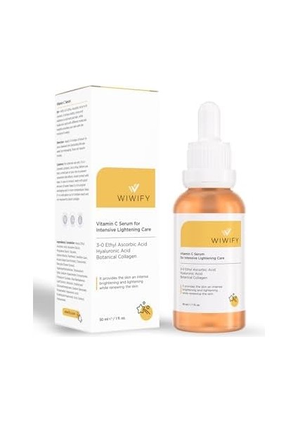 Wıwıfy C Vitamini Aydınlatıcı Botanikal Kolajen Serum 30 ml C Vitamini Serum
